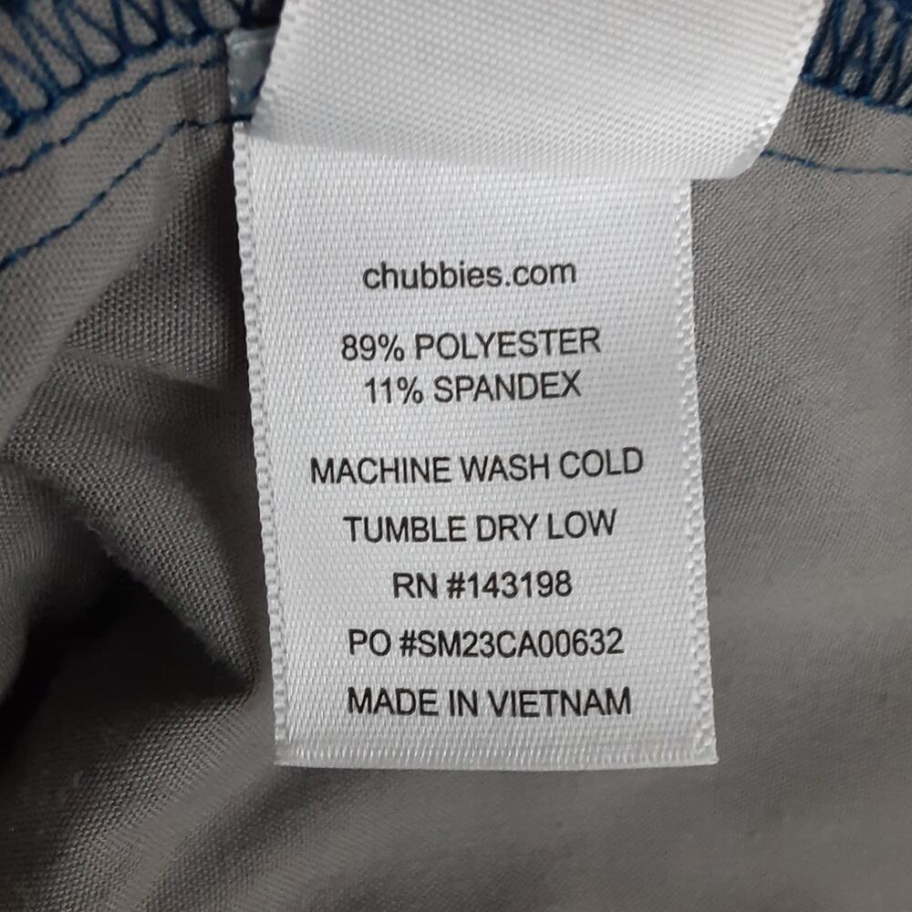 Chubbies Regular Fit Performance Shorts 6” Navy B… - image 6